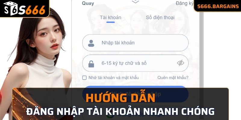 Hướng dẫn thành viên đăng nhập tài khoản nhanh chóng